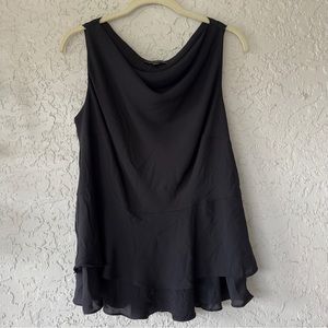 Lane Bryant sleeveless drape blouse